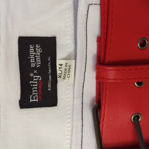 RARE Unique Vintage x Emily the Strange Good Nightmares Swing Wrap Skirt - Picture 8 of 8